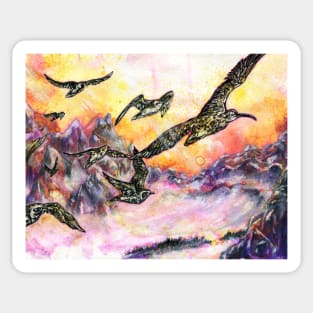 Eskimo Curlew and Plovers Sticker